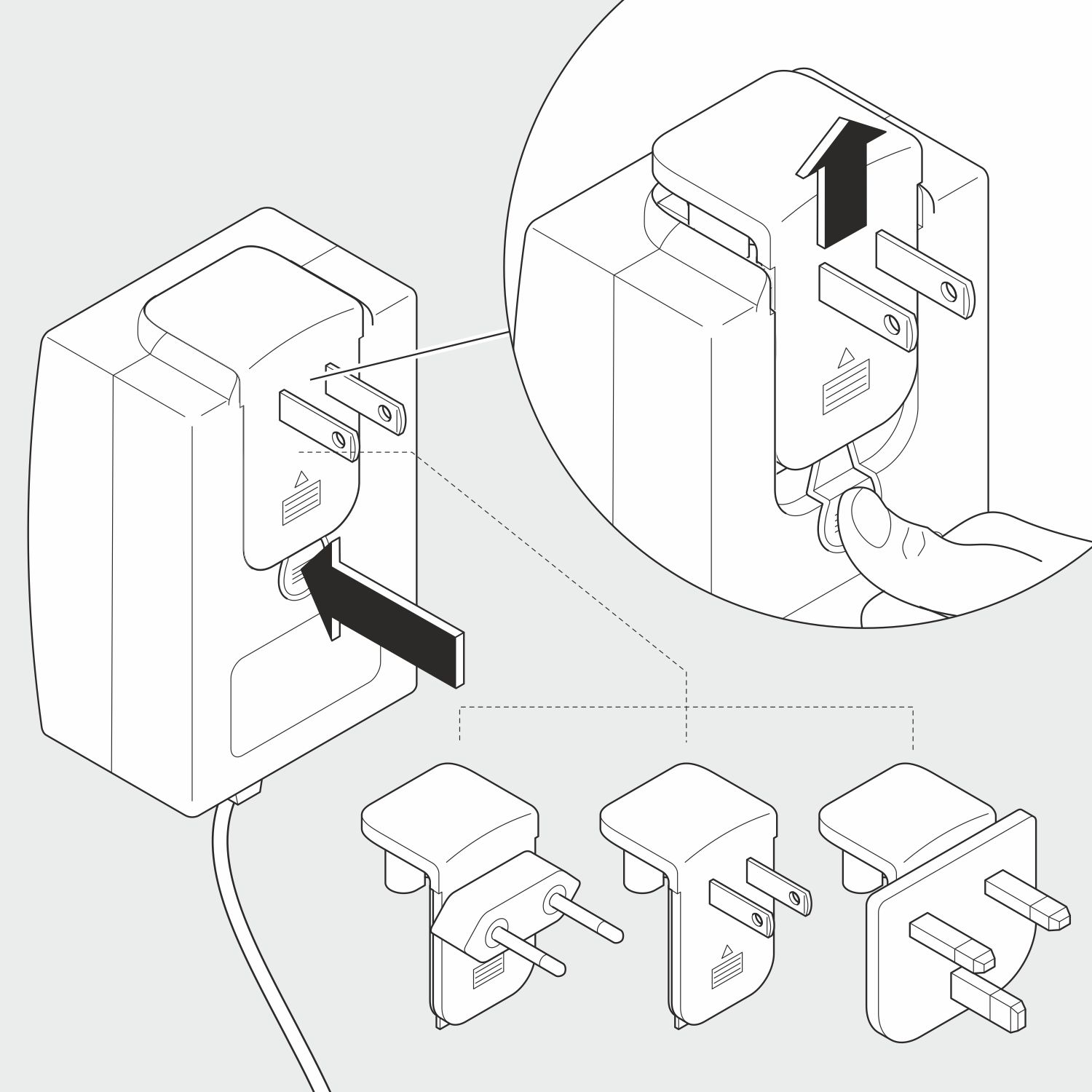Illustration in 3D, Adapter Illustration in 3D, Adapter
